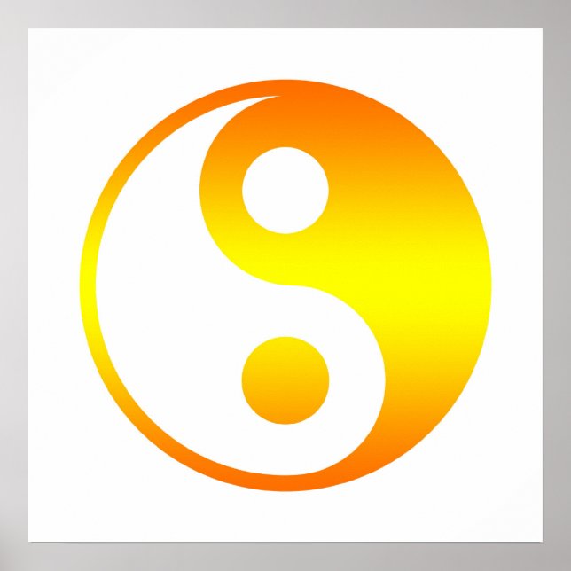 Yin Yang Wall Art Poster (Framsidan)