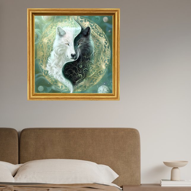 Yin Yang Wolf Art - Fantasy Artwork  Poster (Skapare uppladdad)
