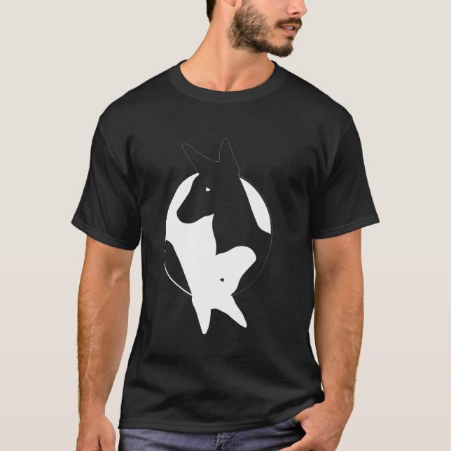 Yin Yang Xolo Funny Xoloitzcuintli Symbol Zen Medi T Shirt (Framsida)