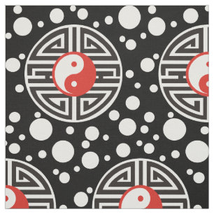 Yin & Yang Yantra Tattoo + din bakgrund och dina i Tyg