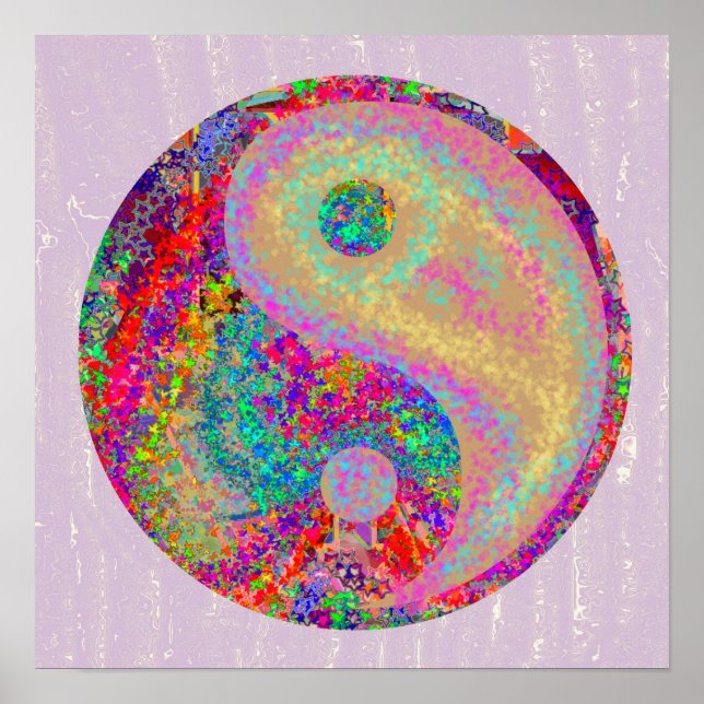 YIN YANG Yin Yang Chinese Life Balance Symbol Poster (Framsidan)