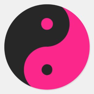Yin Yang Ying Taoism undertecknade kinesisk Taijit Runt Klistermärke