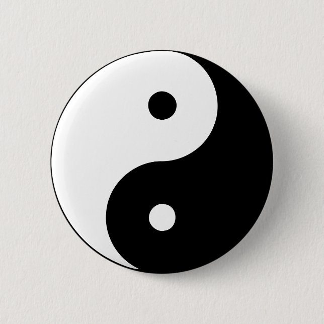 Yin Yang Ying Taoism undertecknar den kinesiska Knapp (Framsida)