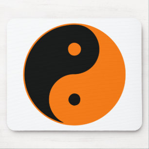 Yin Yang Ying Taoism undertecknar den kinesiska Musmatta