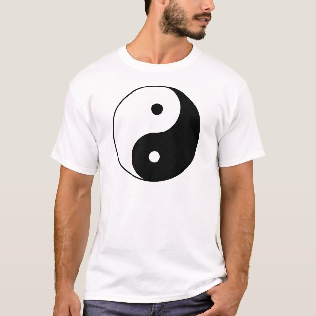 Yin Yang Ying Taoism undertecknar den kinesiska Tee (Framsida)