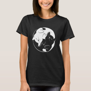 Yin Yang Yoga Zen Cats - Yoga Cat T Shirt