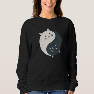 Yin Yang Yoga Zen Cute Cats for Yoga   2 T Shirt