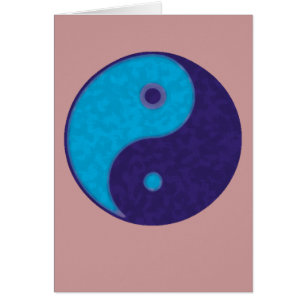 yin yang zen meditation tao hälsningskort