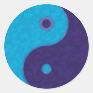 Yin Yang Zen meditation tao Runt Klistermärke