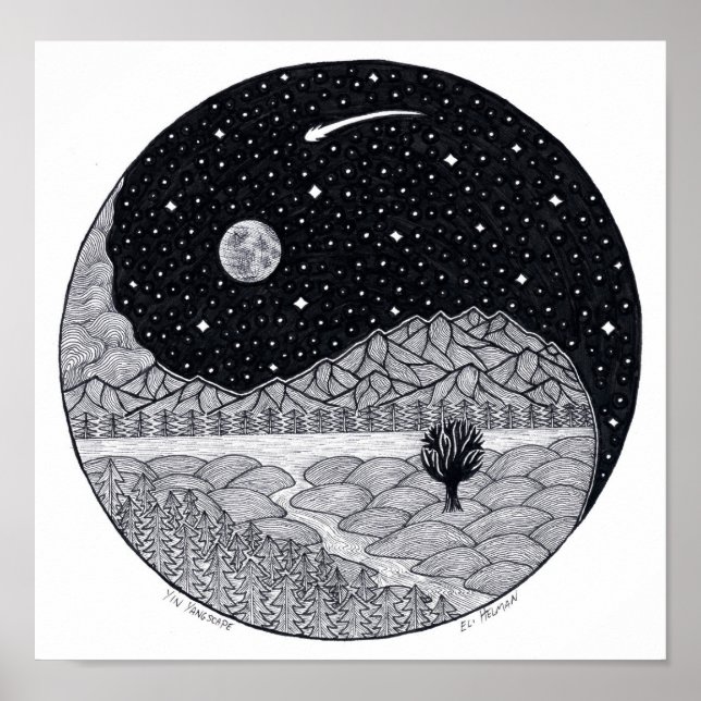 Yin Yangscape Poster (Framsidan)