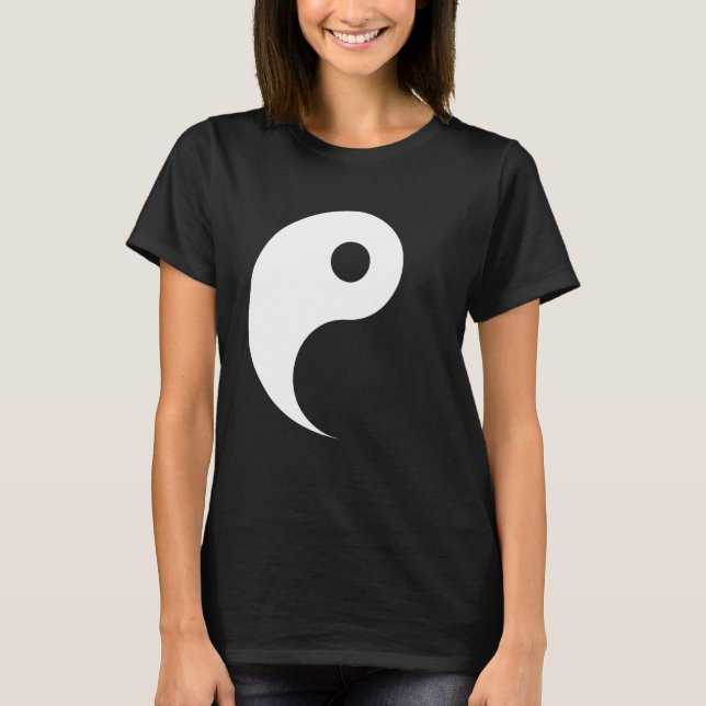 Yin - Yin Yang Par Costume, Manar & Women Pair T Shirt (Framsida)