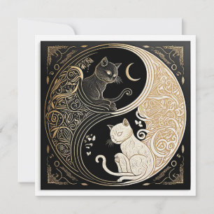 Ying and Yang Cats Kort