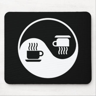 Ying och Yang av kaffe Musmatta