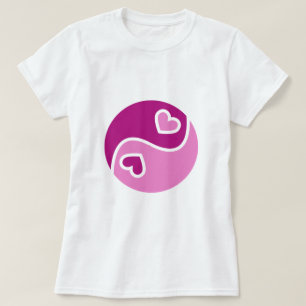 Ying och Yang av kärlek T-shirt