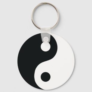 ying och yang symbol nyckelring