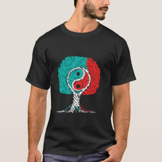 Ying och Yang Träd China Symbols Chinese Character T Shirt