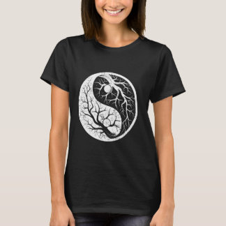 Ying och Yang Träd China Symbols Chinese Character T Shirt