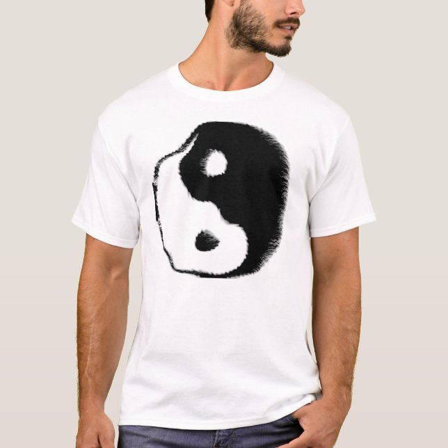 Ying snedvrider den Yang T-tröja Tee Shirt (Framsida)