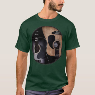 Ying Yang Acoustic Guitars T Shirt