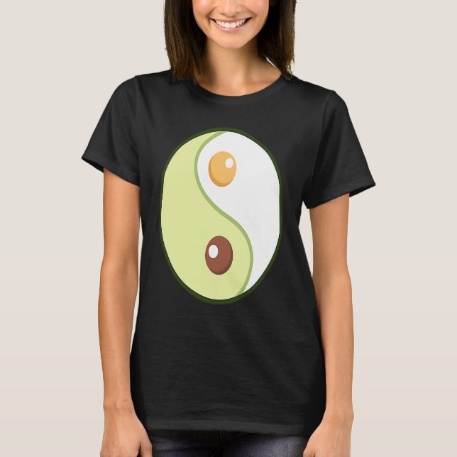 Ying Yang Avocado Ketogen overweight Diet Keto F T Shirt (Framsida)