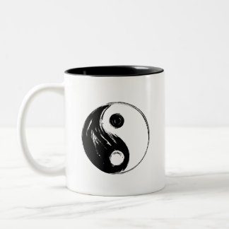 Ying Yang - Black Edition Två-Tonad Mugg