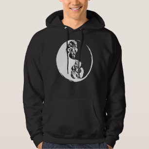 Ying Yang Bonsai Träd Retro Plant Garden Buddhist Hoodie
