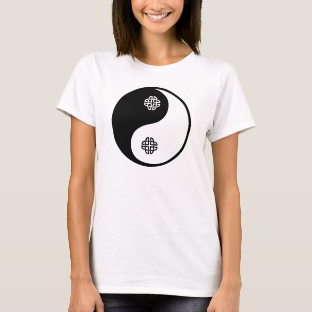 Ying Yang Celtic Knotwork Tee (Framsida)