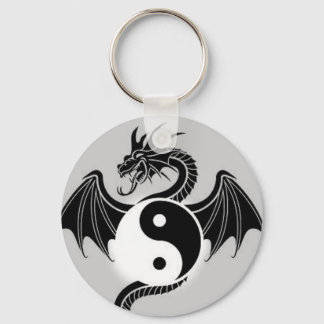 Ying-Yang Dragon Nyckelring