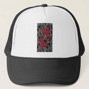 Ying Yang Dragon Red - kinesiska nyår Keps