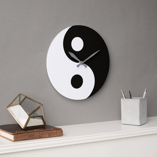 Ying Yang-dualiteter Stor Klocka (Kontor)