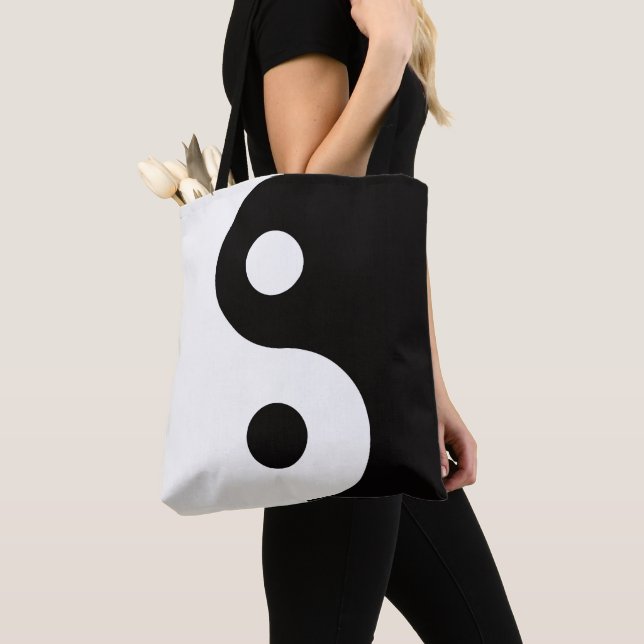 Ying Yang dualiteter Tote Tygkasse (Närbild)