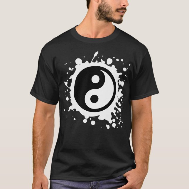 Ying Yang Feng Shui Yin Yang Pullover  T Shirt (Framsida)