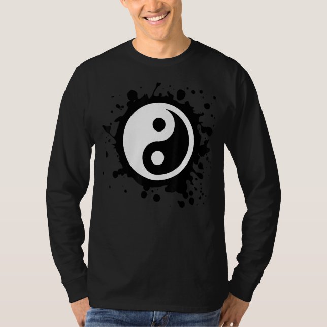 Ying Yang Feng Shui Yin Yang T Shirt (Framsida)