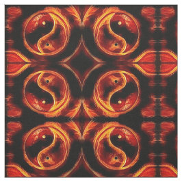 Ying Yang Flame Tyg