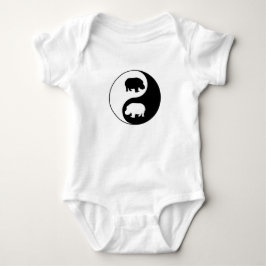 Ying yang flodhäst tee shirt