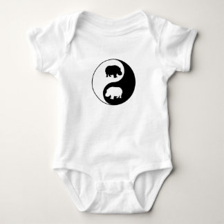 Ying yang flodhäst tee shirt