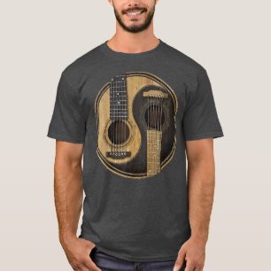 Ying Yang Gitarr Plektrum Guitarist Guitar Älskare T Shirt