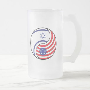 Ying Yang Israel Amerika Frostat Ölglas