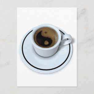 Ying Yang-kaffe Vykort