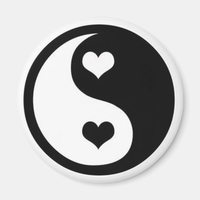 Ying Yang Kärlek Magnet (Framsidan)