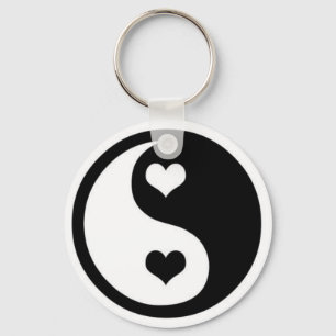 Ying Yang kärlek Nyckelring
