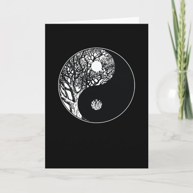 Ying Yang Meditation Kort (Framsida)