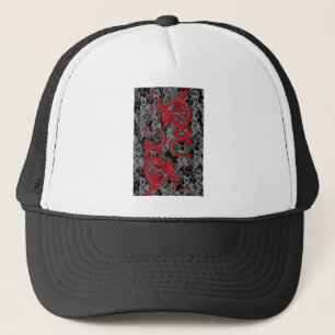 Ying Yang Red Dragons Truckerkeps