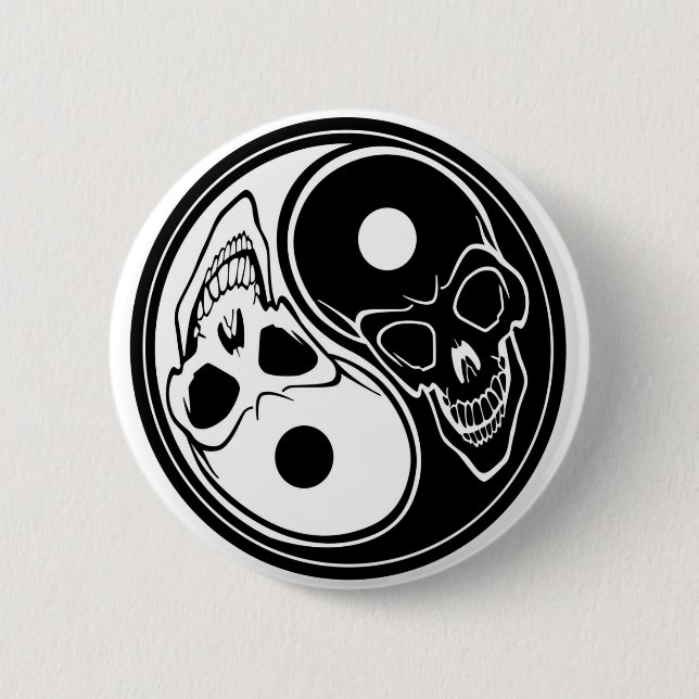ying yang skallevektor knapp (Framsida)