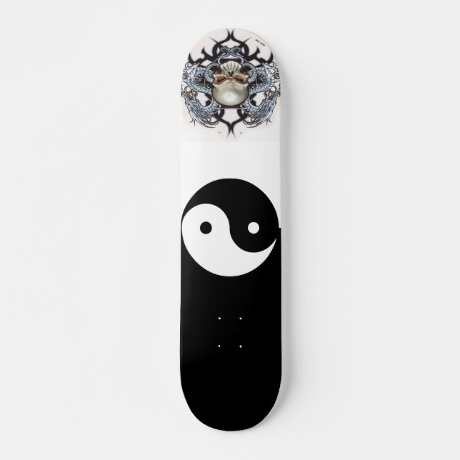 Ying-Yang Skateboard Bräda 20 Cm (Framsida)