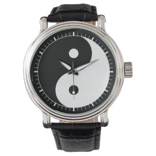ying yang-symbol armbandsur