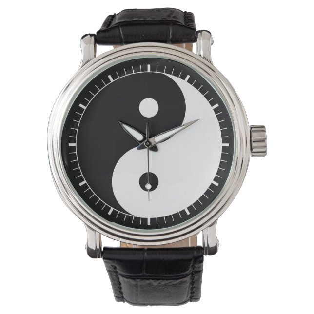 ying yang-symbol armbandsur (Framsida)