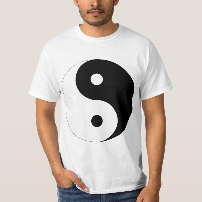 Ying Yang symbolT-tröja Tee Shirt (Framsida)