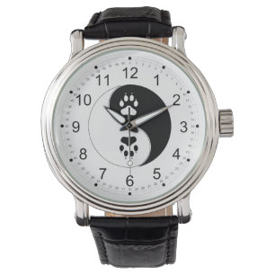 Ying Yang tasstryck Armbandsur