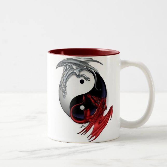 Ying Yang Två-Tonad Mugg (Höger)